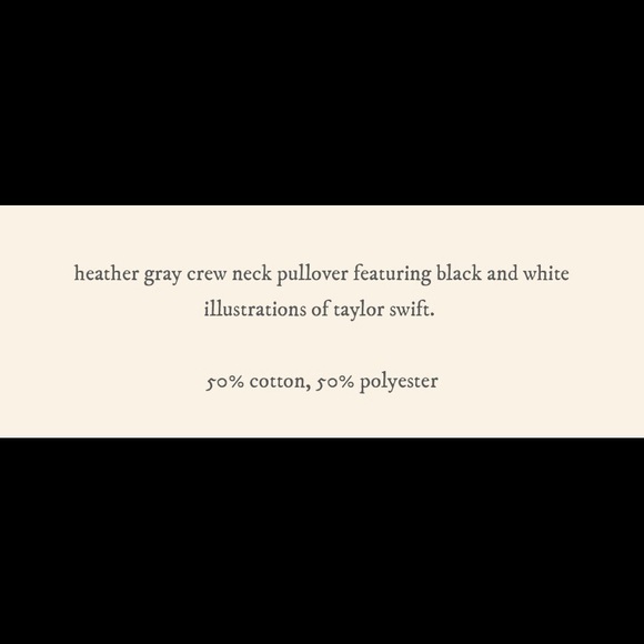 NEW Taylor Swift Eras Crewneck Grayscale - Picture 5 of 6